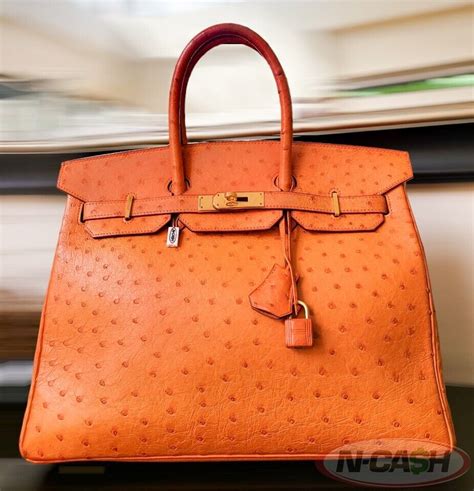 hermes birkin ostrich orange